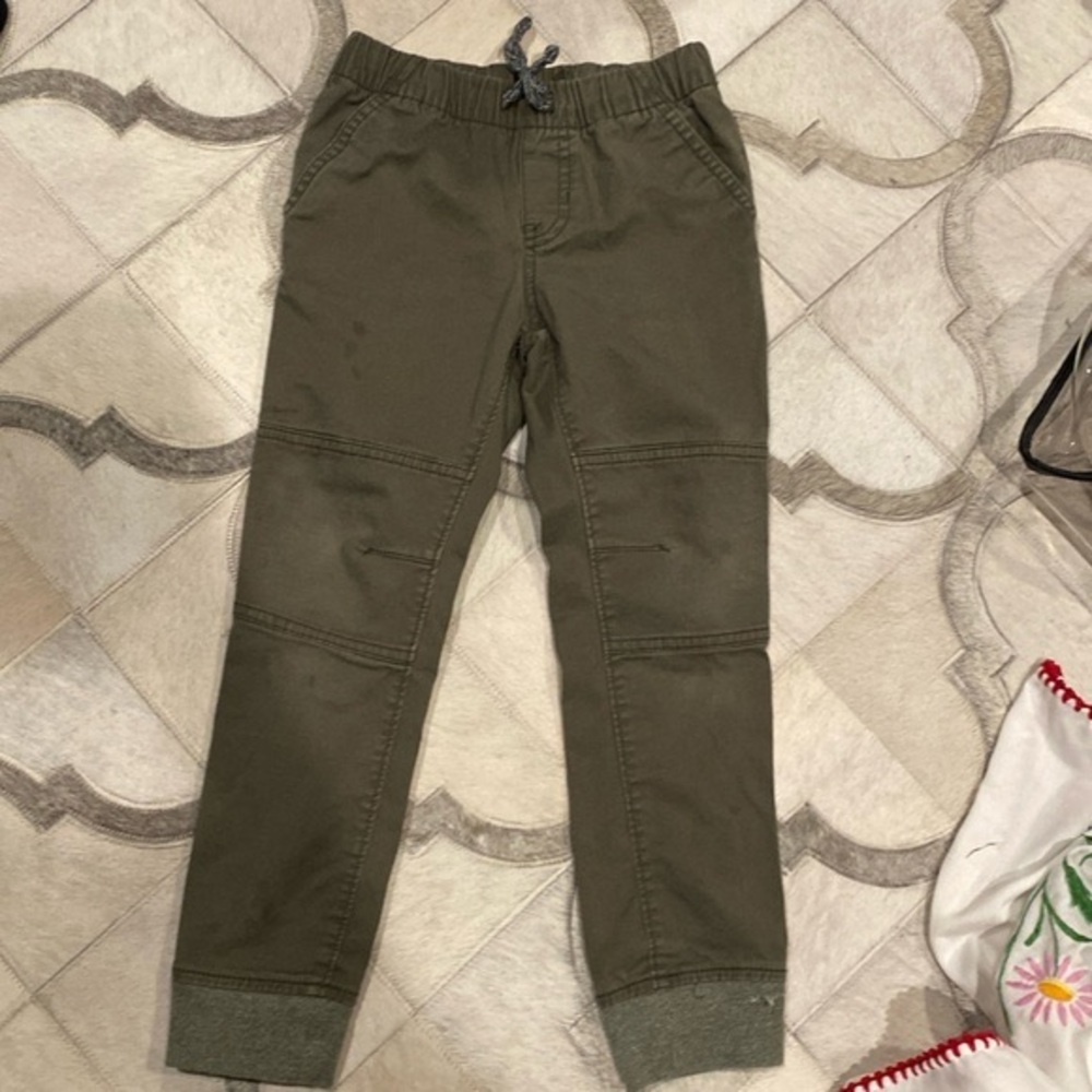 Cat & Jack Green Pull On Jogger Pants - Picture 2 of 4